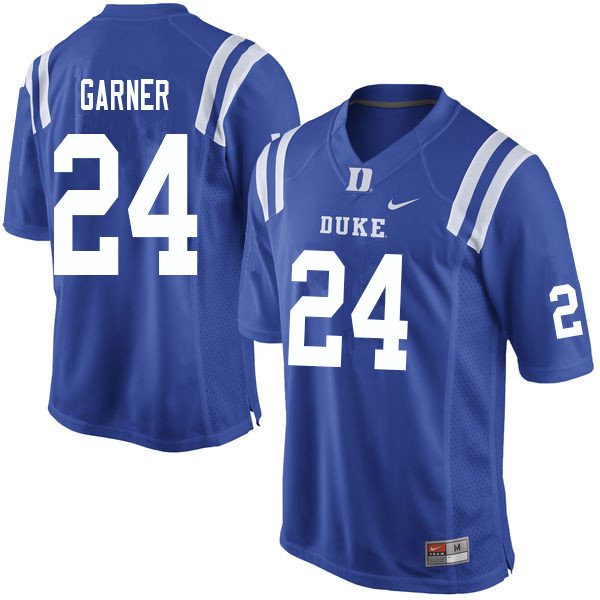 Men #24 Jarett Garner Duke Blue Devils College Football Jerseys Sale-Blue